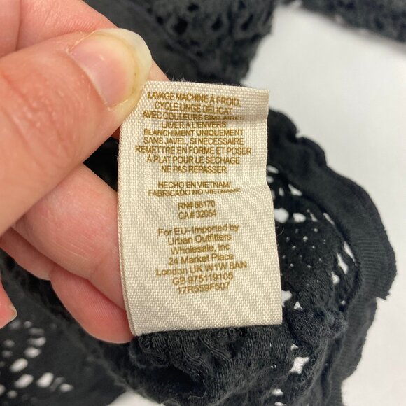 FP Beach Crochet Long Sleeve Crop Top Women's Size Small - Picture 11 of 11